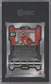 Rashee Rice from the 2023 Panini Prizm set featuring a No Huddle Blue parallel graded by SGC and given an overall grade of 9.5.
