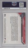 Shohei Ohtani from the 2023-24 Topps Now Off-Season set graded by PSA and given an overall grade of 10.