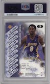 Kobe Bryant from the 2000-01 Fleer Game Time set graded by PSA and given an overall grade of 9.