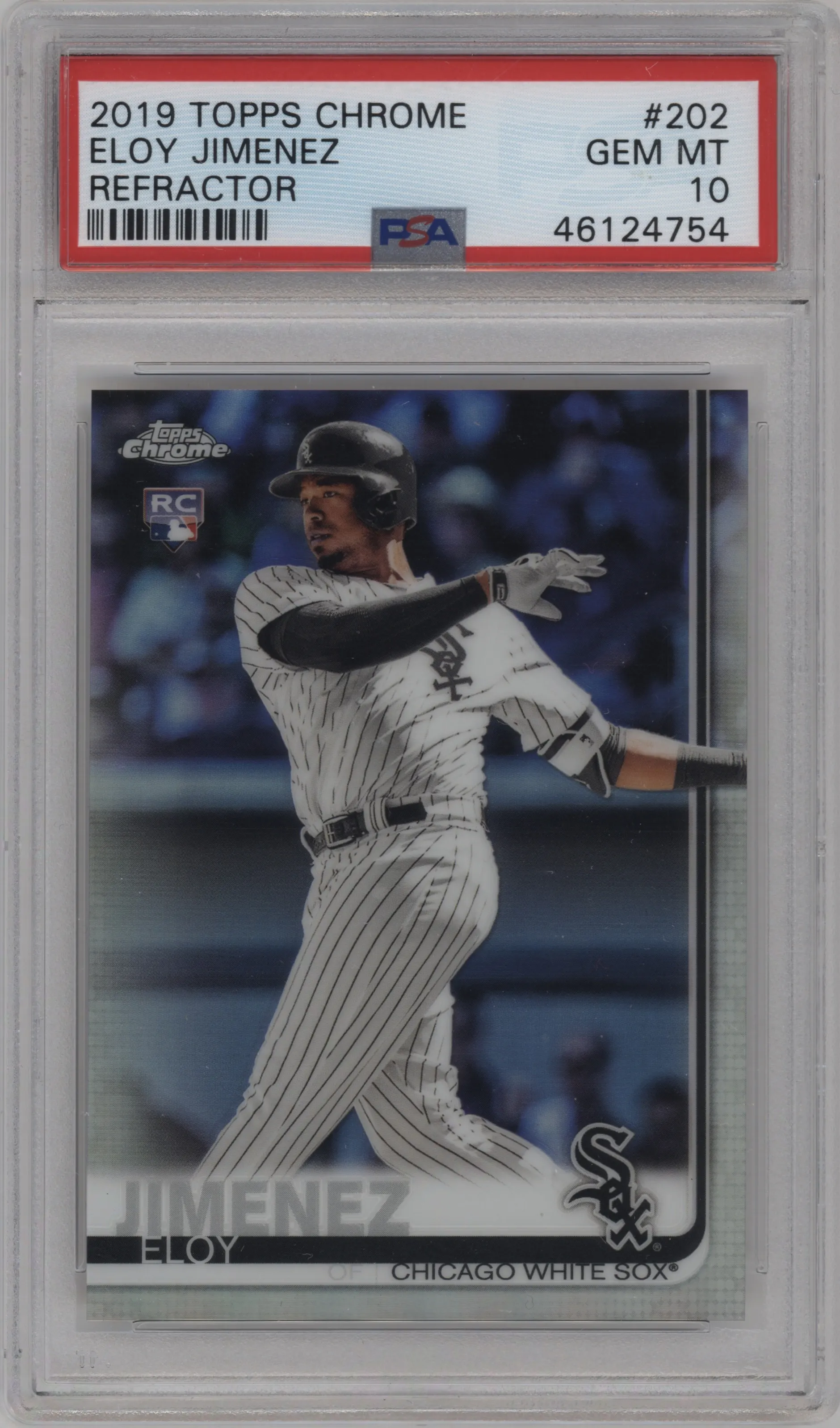 2019 Topps Chrome Eloy Jimenez Refractor PSA 10