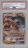 Charizard GX from the 2019 Pokemon S&M  set featuring a Detective Pikachu Charizard GX Case File parallel graded by PSA and given an overall grade of 10.