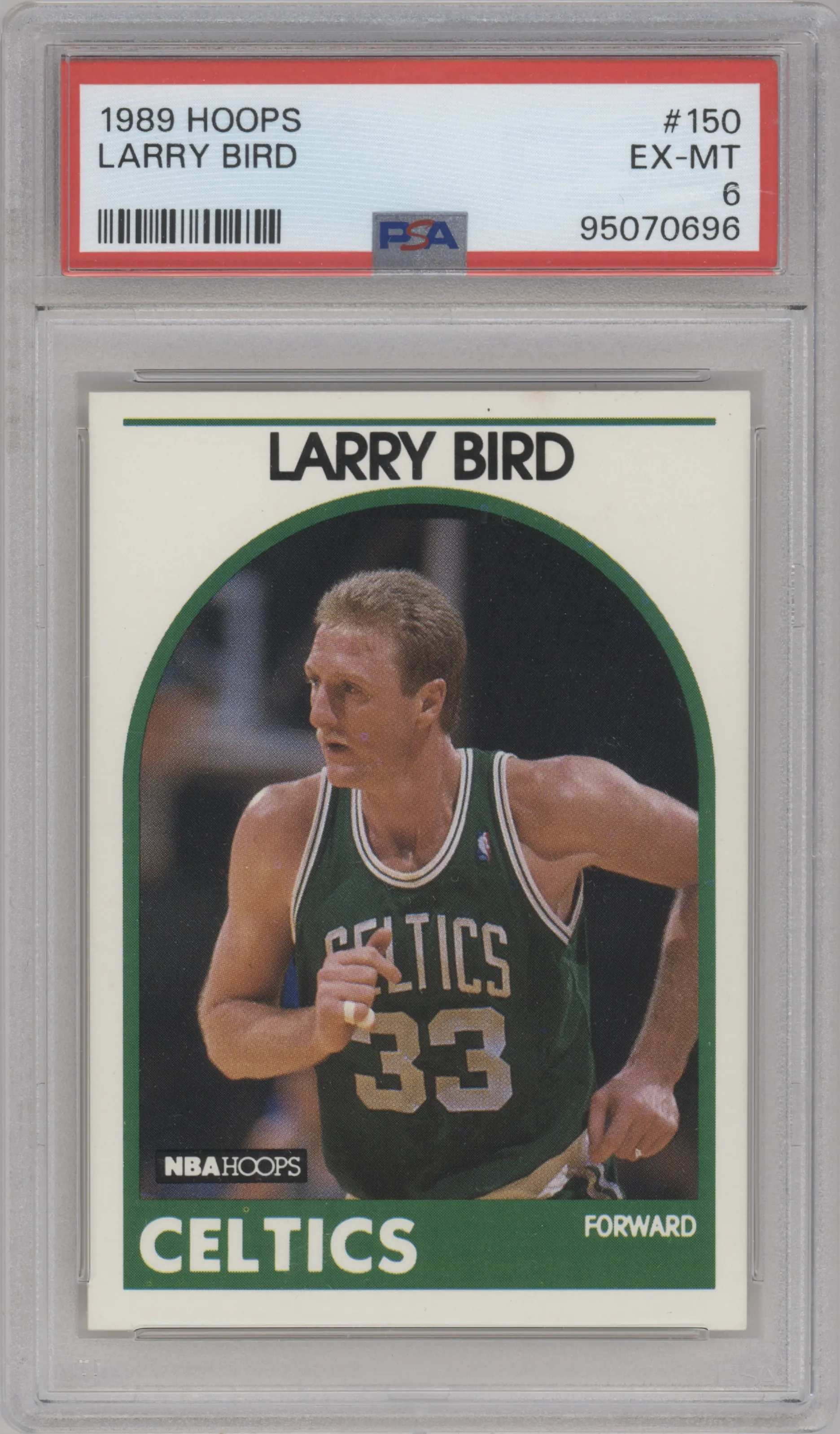 1989 NBA Hoops Larry Bird PSA 6