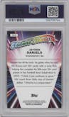 Jayden Daniels from the 2024 Topps Chrome set graded by PSA and given an overall grade of 10.