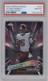 Jayden Daniels from the 2024 Topps Chrome set graded by PSA and given an overall grade of 10.