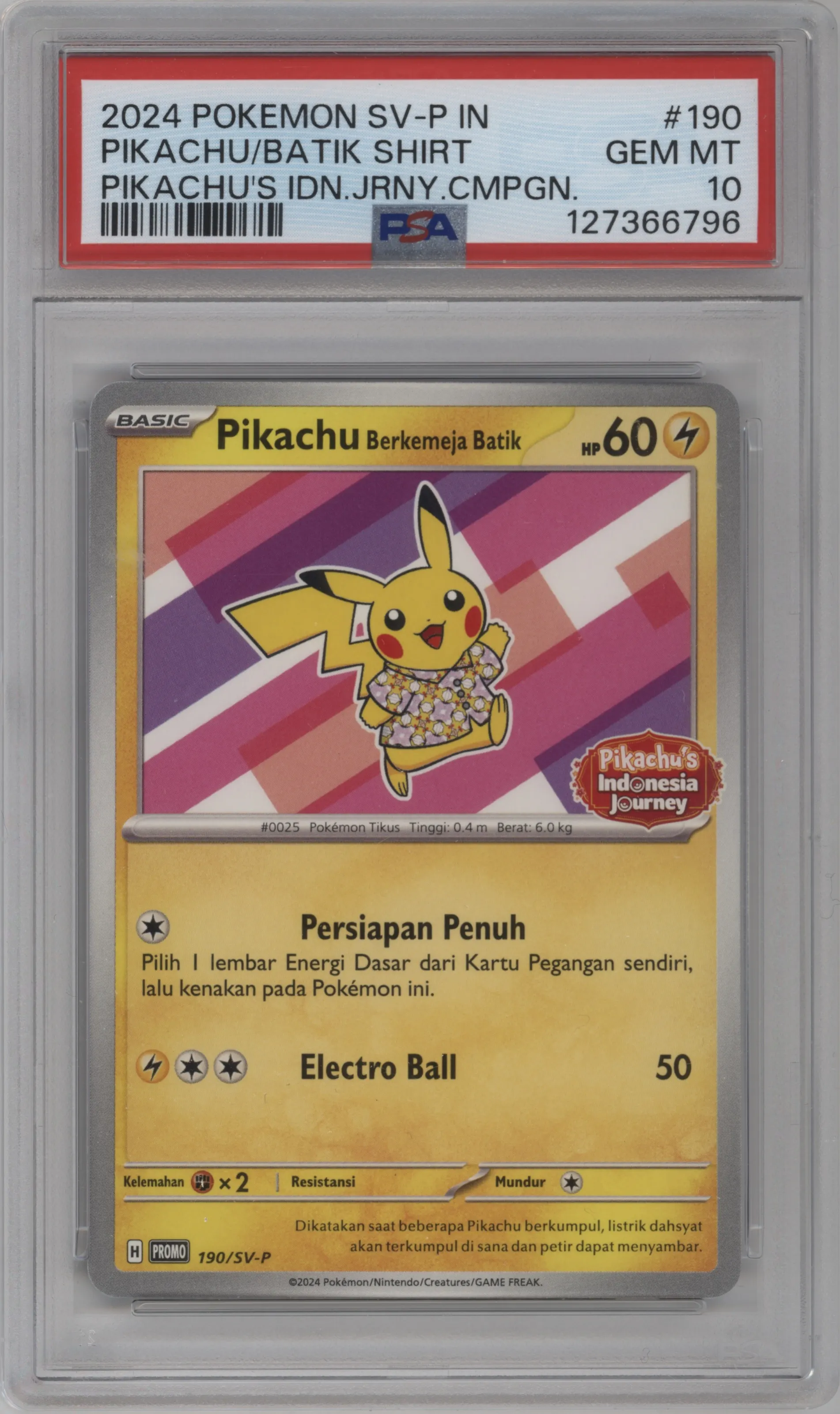 Pikachu Wearing a Batik Shirt