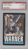 Curt Warner from the 1985 Topps set graded by PSA and given an overall grade of 10.