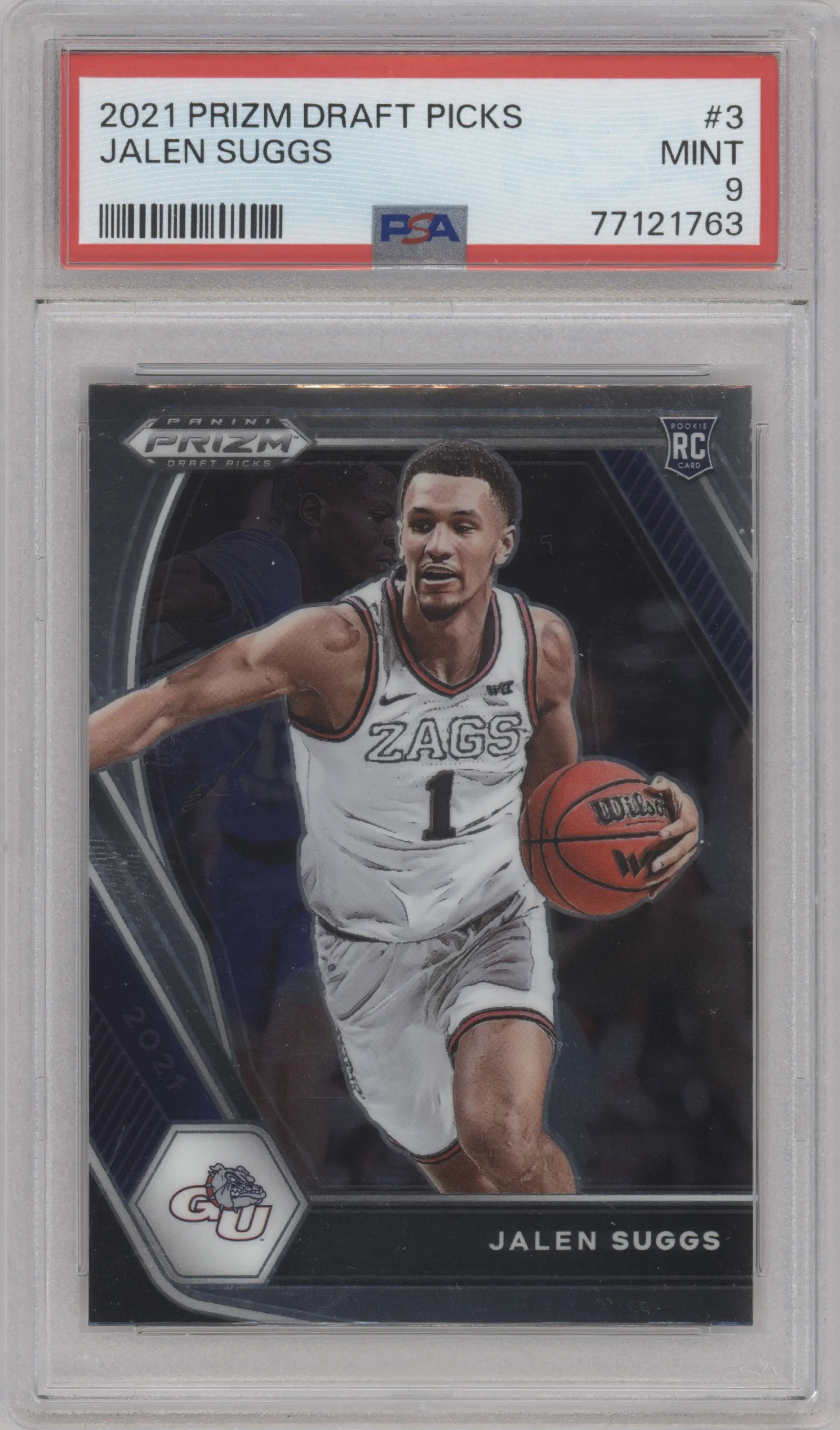 2021 Panini Prizm Draft Picks Jalen Suggs PSA 9