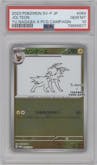 Jolteon from the 2023 Pokemon SV JPN set featuring a YU NAGABA X Pokémon Card Game promo card campaign parallel graded by PSA and given an overall grade of 10.