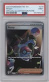 Penny from the 2024 Pokemon SV set graded by PSA and given an overall grade of 9.