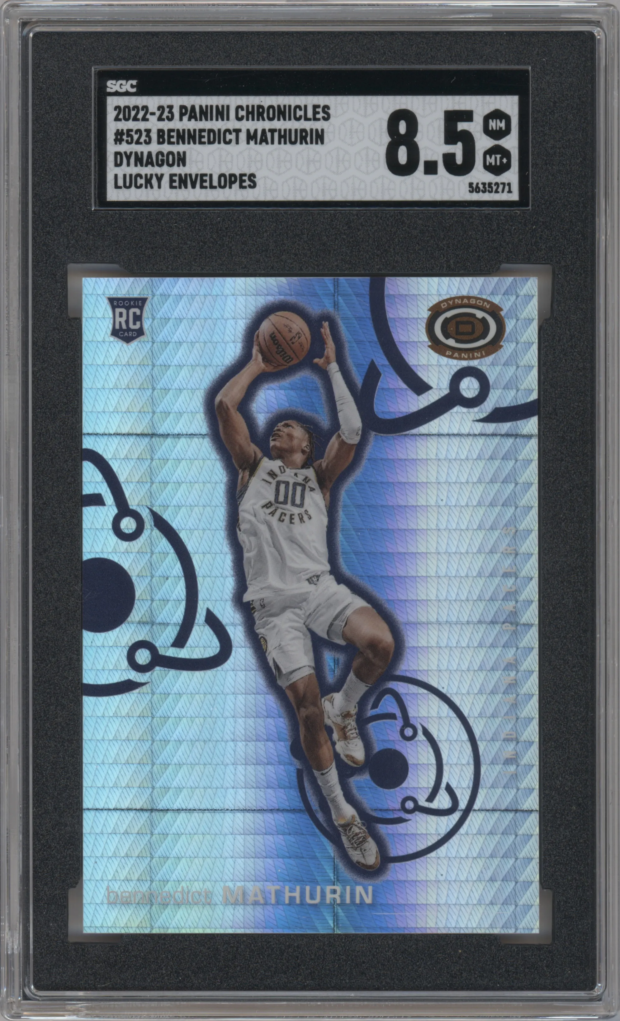 2022 Panini Chronicles Dynagon Bennedict Mathurin Lucky Envelopes SGC 8.5