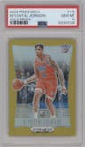 Keyontae Johnson from the 2023-24 Panini Prizm Deca set featuring a Gold Prizm parallel graded by PSA and given an overall grade of 10.