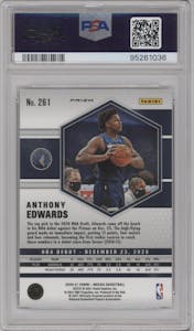 Anthony Edwards from the 2020-21 Panini Mosaic set featuring a Pink Camo parallel graded by PSA and given an overall grade of 10.