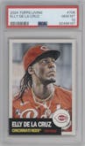 Elly De La Cruz from the 2024 Topps Living set graded by PSA and given an overall grade of 10.