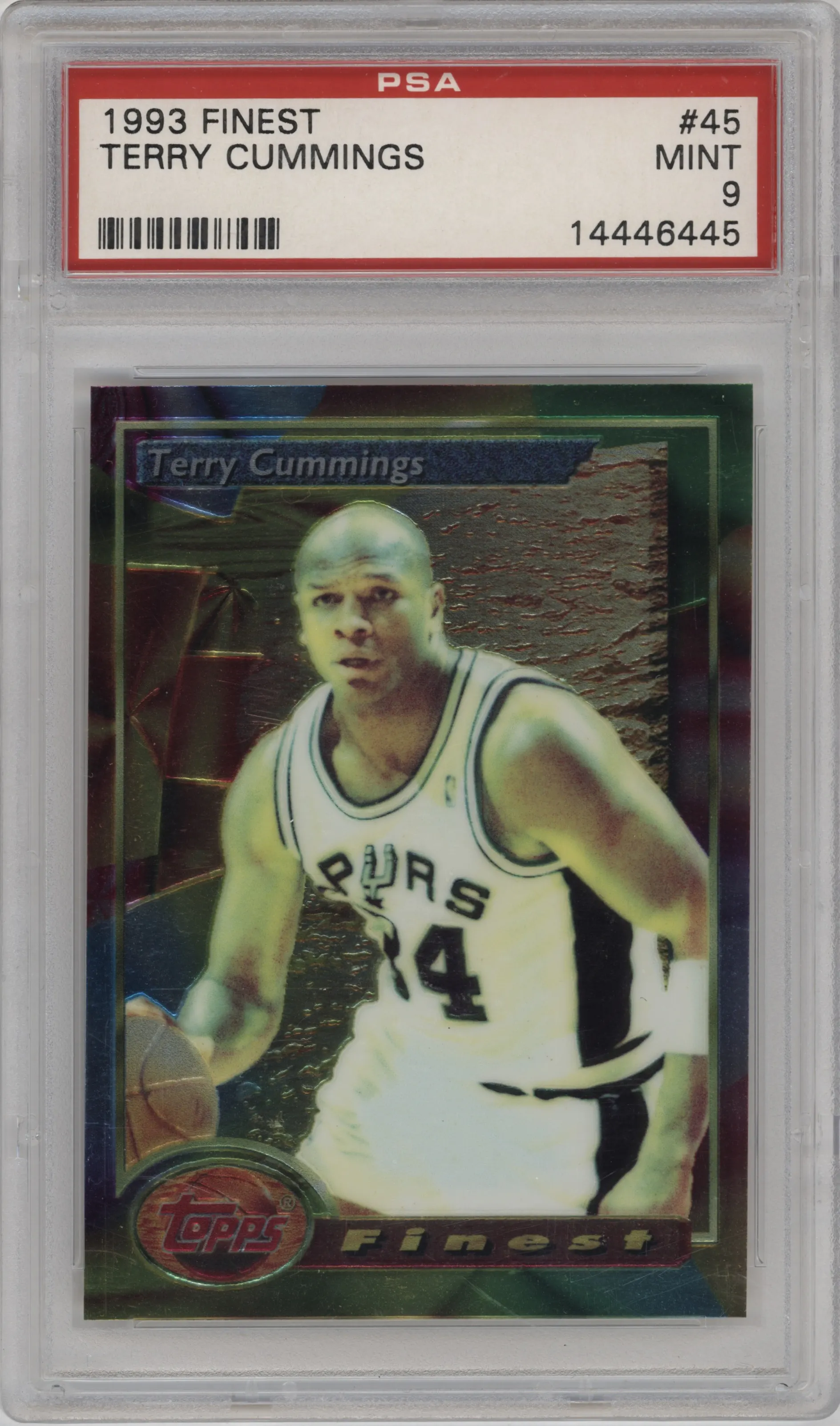 1993 Topps Finest Terry Cummings PSA 9