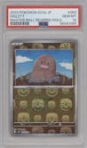 Diglett from the 2023 Pokemon SV JPN set featuring a Master Ball parallel graded by PSA and given an overall grade of 10.