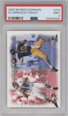 Giovanni Carmazzi/Tom Brady from the 2000 Skybox Dominion set graded by PSA and given an overall grade of 9.