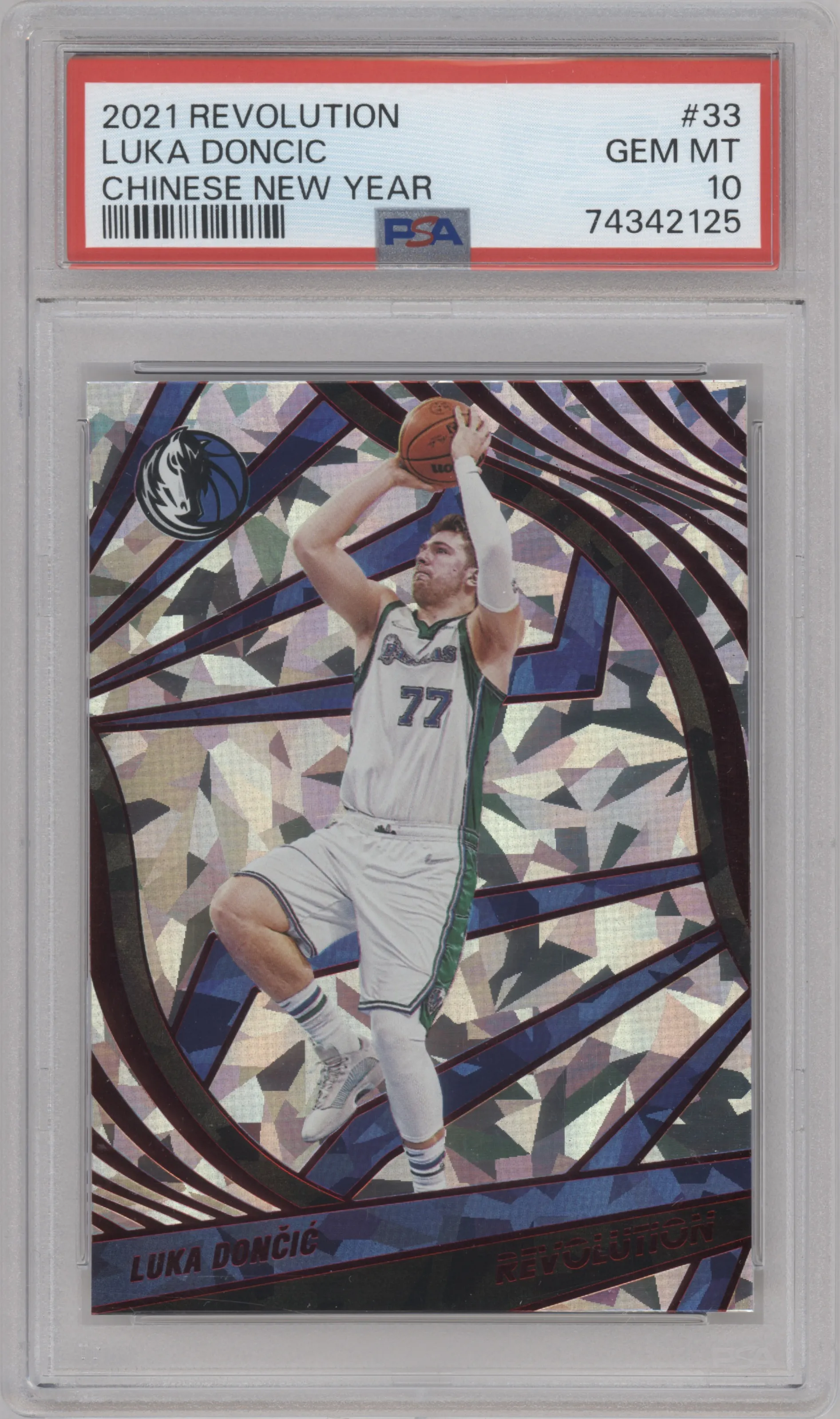2021 Panini Revolution Luka Doncic Chinese New Year #33 PSA 10