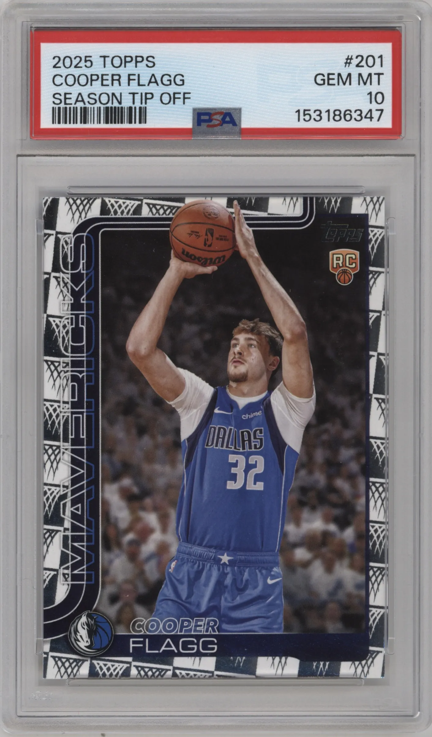 2025 Topps Cooper Flagg Season Tip-Off PSA 10