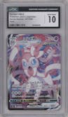 Sylveon VMAX from the 2021 Pokemon SWSH JPN set graded by CSG and given an overall grade of 10.
