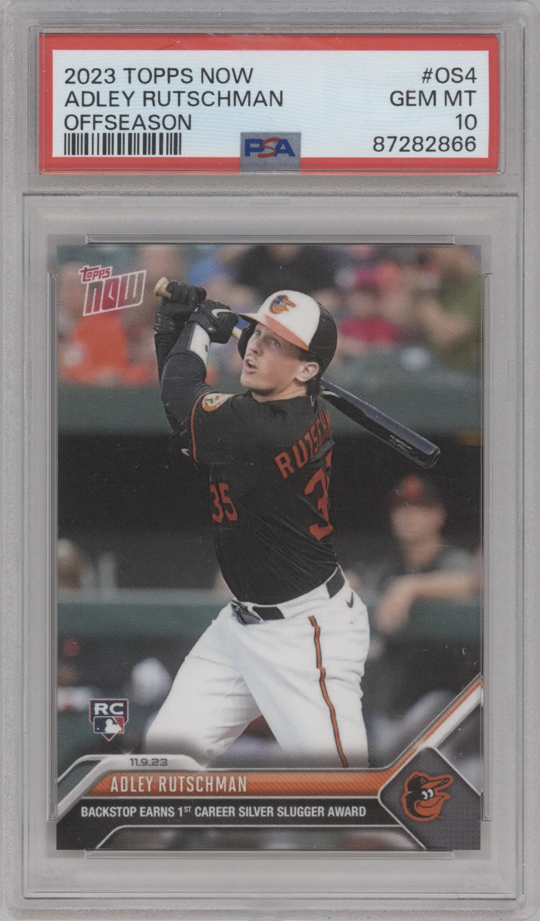 2023 Topps Now Off-Season Adley Rutschman PSA 10