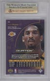 Kobe Bryant from the 2000-01 Upper Deck Ovation set graded by Beckett and given an overall grade of 9.5.