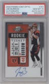 Joe Burrow from the 2020 Panini Contenders Optic set graded by PSA and given an overall grade of 10.