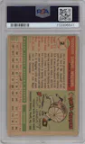 Ted Williams from the 1955 Topps set graded by PSA and given an overall grade of 2.