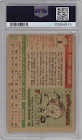 Ted Williams from the 1955 Topps set graded by PSA and given an overall grade of 2.