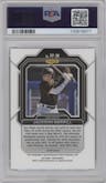 Jackson Merrill from the 2023 Panini Prizm set featuring a Green Ice parallel graded by PSA and given an overall grade of 10.