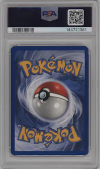 Latias Gold Star from the 2005 Pokemon EX set graded by PSA and given an overall grade of 5.
