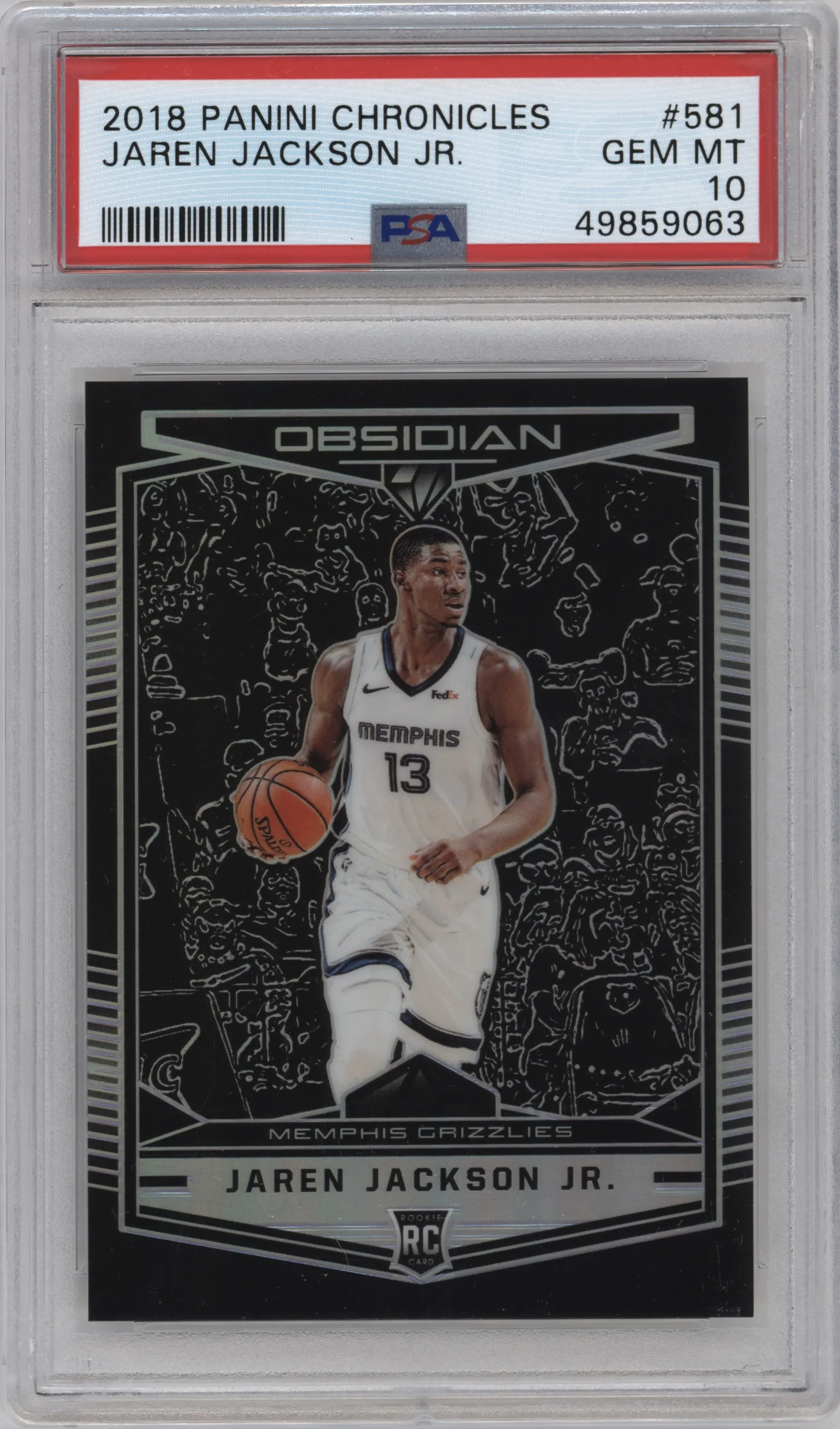 2018 Panini Chronicles Obs.Preview Jaren Jackson Jr. PSA 10
