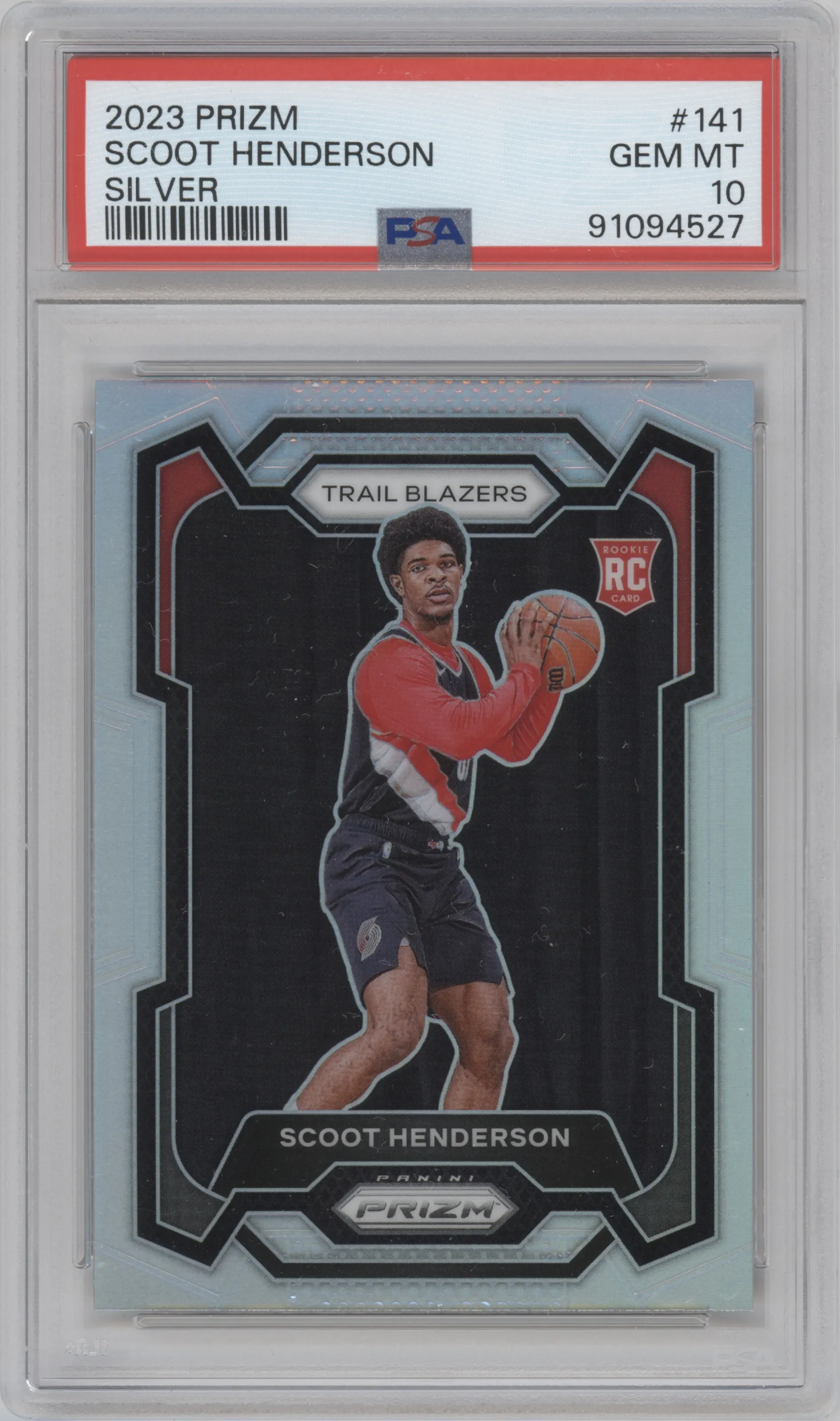 2023 Panini Prizm Scoot Henderson Silver Prizm PSA 10