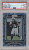 Zamir White from the 2022 Panini Prizm set featuring a Navy Camo parallel graded by PSA and given an overall grade of 10.