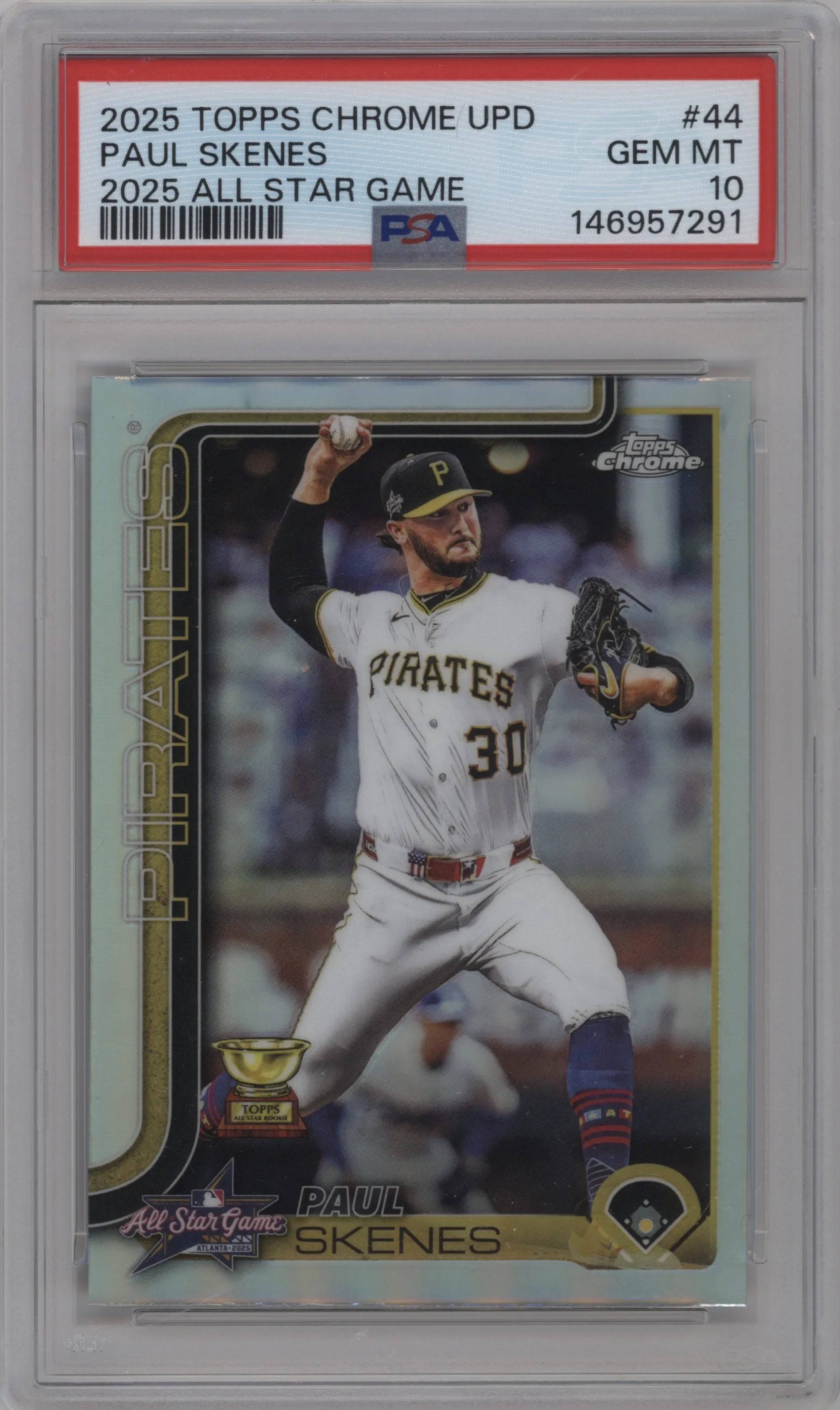 2025 Topps Chrome Update All-Star Game Paul Skenes PSA 10