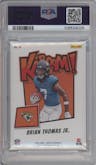 Brian Thomas Jr. from the 2024 Panini Absolute set graded by PSA and given an overall grade of 9.