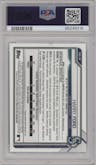 Harry Ford from the 2021 Bowman Draft set graded by PSA and given an overall grade of 9.