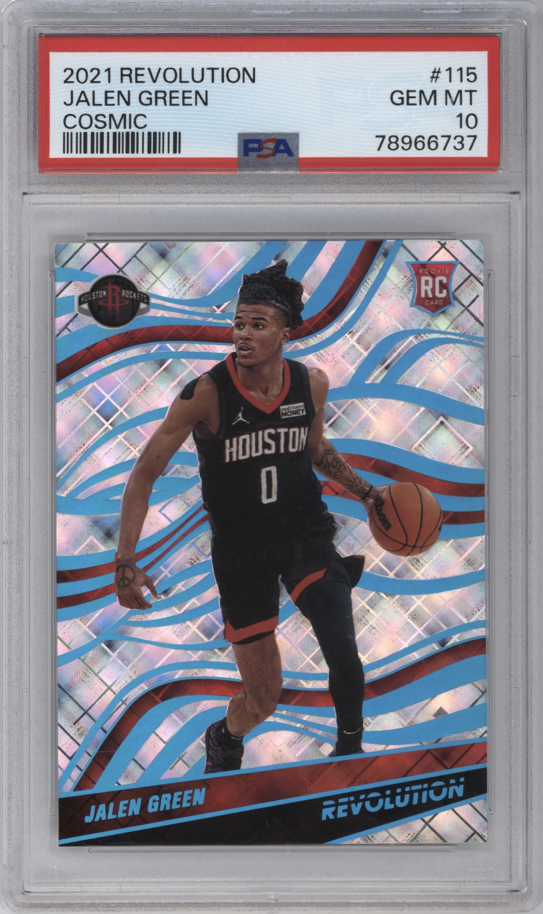 2021 Panini Revolution Jalen Green Cosmic PSA 10