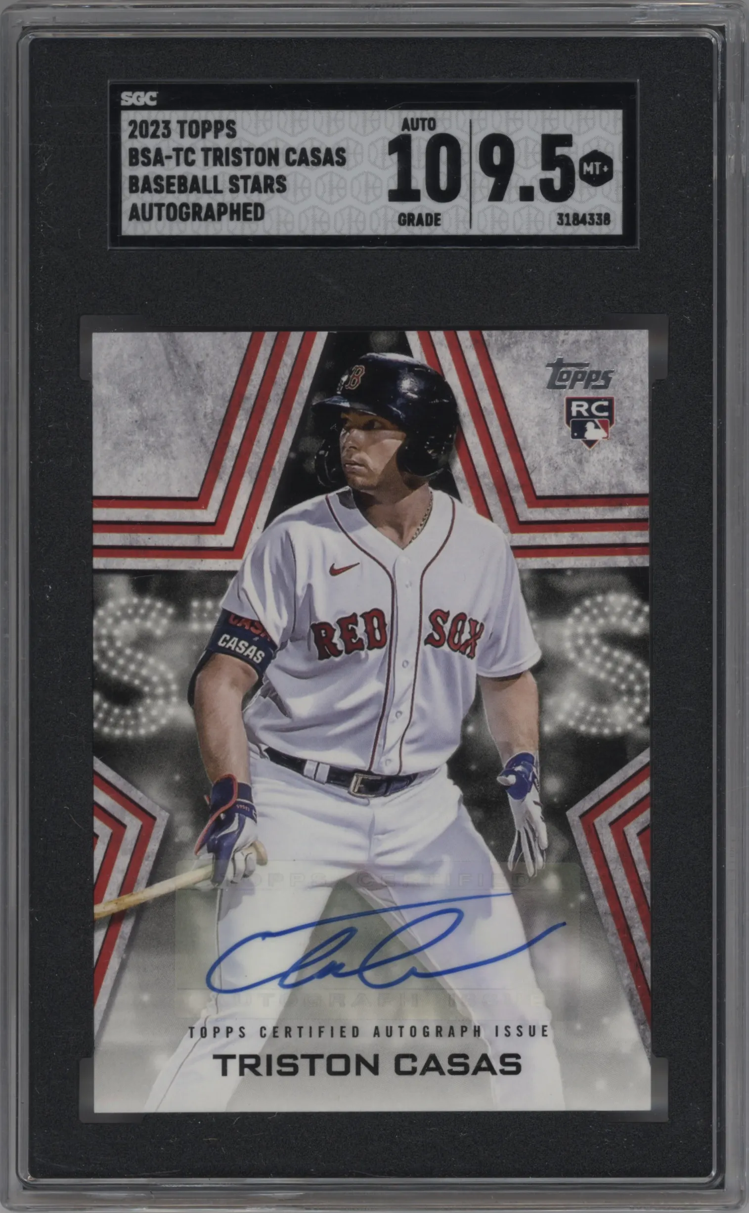 2023 Topps Series 1 Baseball Stars Auto Triston Casas SGC 9.5