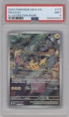 Pikachu from the 2023 Pokemon SV set graded by PSA and given an overall grade of 9.
