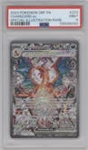 Charizard ex from the 2023 Pokemon SV set graded by PSA and given an overall grade of 9.