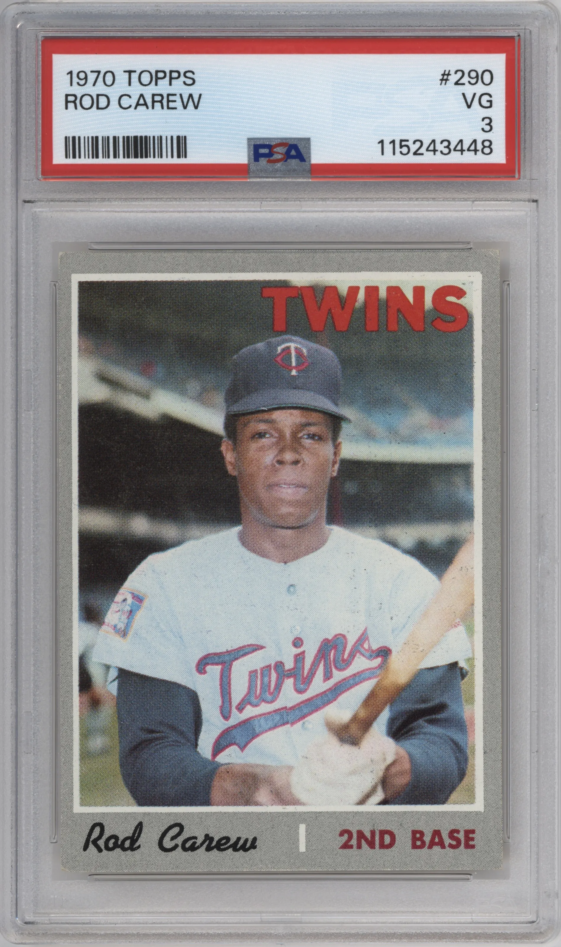 1970 Topps Rod Carew PSA VERY GOOD 3 PSA 3
