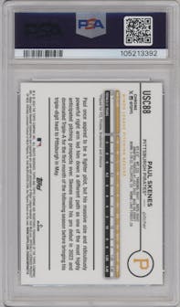 Paul Skenes from the 2024 Topps Chrome Update set featuring a X-Fractor parallel graded by PSA and given an overall grade of 10.