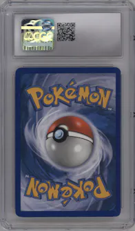 Suicune Gold Star from the 2005 Pokemon EX set graded by CSG and given an overall grade of 10.