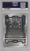 Jason Kelce from the 2023 Panini Prizm set featuring a Pandora parallel graded by PSA and given an overall grade of 10.