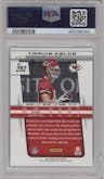 Travis Kelce from the 2013 Panini Prizm set graded by PSA and given an overall grade of 10.