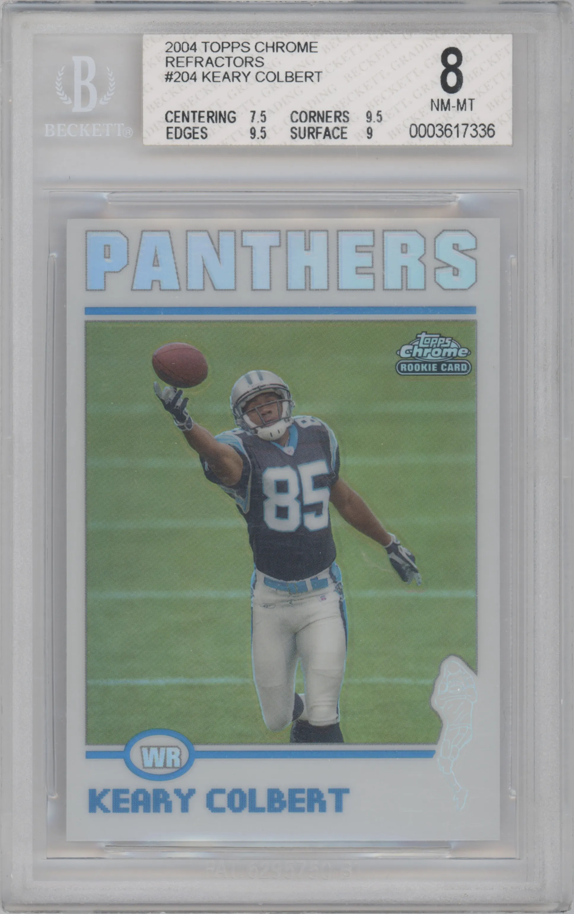 2004 Topps Chrome Keary Colbert Refractor BGS 8