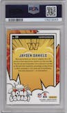 Jayden Daniels from the 2024 Donruss set graded by PSA and given an overall grade of 10.
