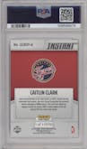 Caitlin Clark from the 2024-25 Panini Instant WNBA set graded by PSA and given an overall grade of 10.