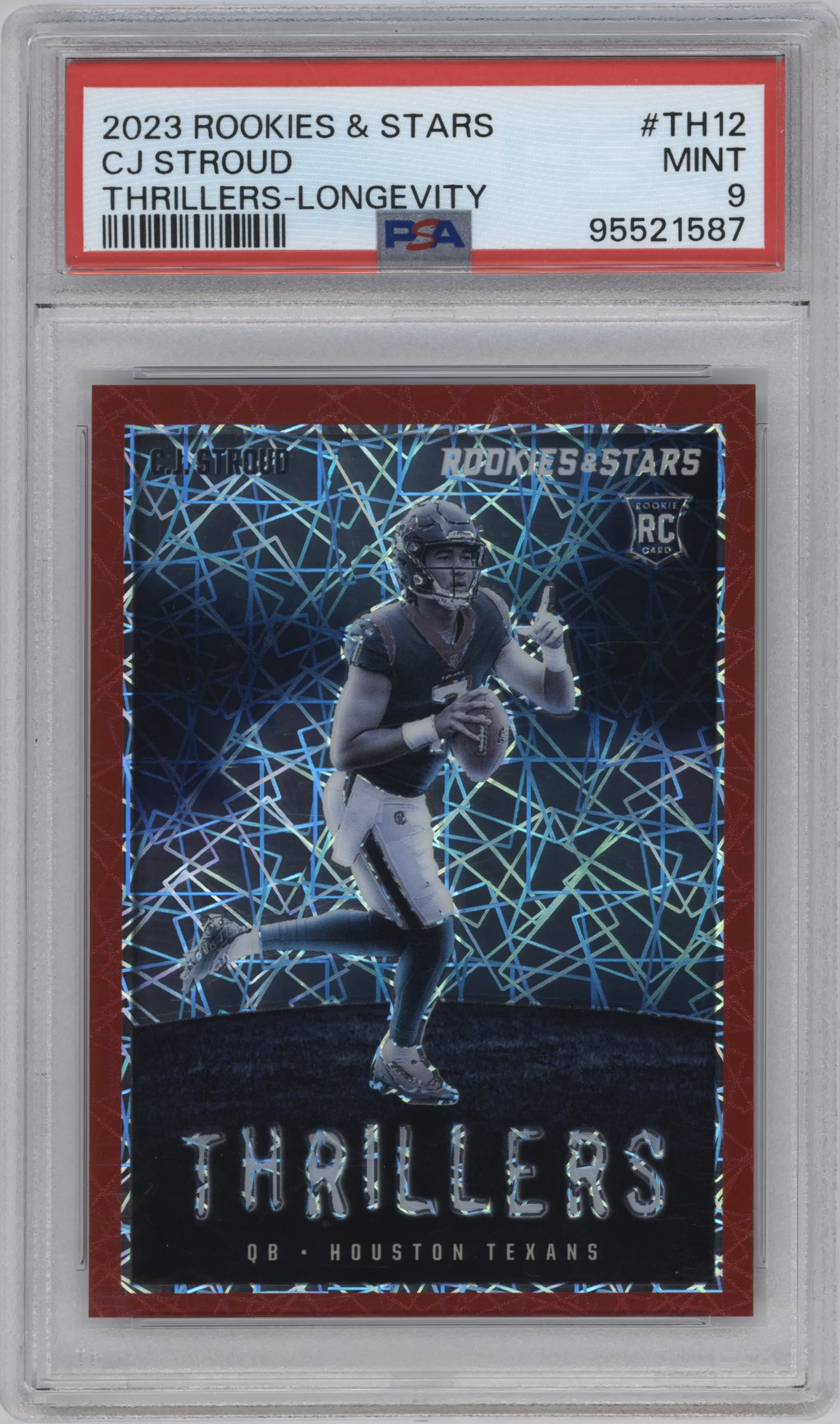 2023 Panini Rookies & Stars Thrillers C.J. Stroud Longevity PSA 9