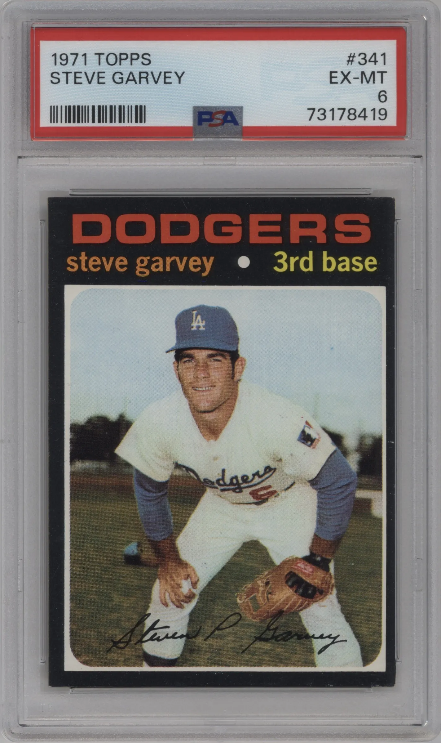 1971 Topps Steve Garvey #341 PSA 6
